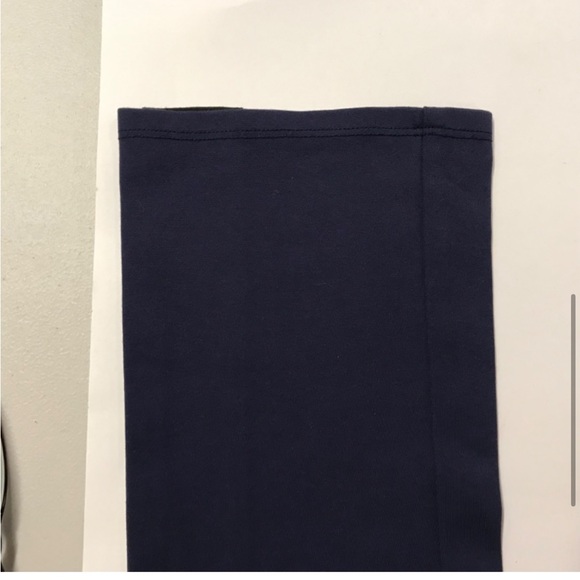 Tory Burch Sport  Navy Track Ankle Pants with Black Stripe Preloved  Med. 25 ins - Picture 5 of 9